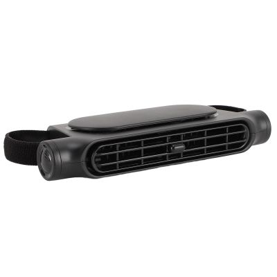 Acouto Portable USB Car Fan for ONT and Backseat, 3 Wind Speed Silent L Cooling Fans for Car Truck Vehicles, Color (Black)