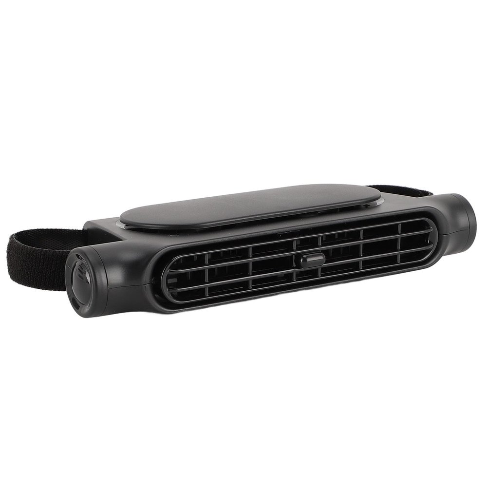 Acouto Portable USB Car Fan for ONT and Backseat, 3 Wind Speed Silent L Cooling Fans for Car Truck Vehicles, Color (Black)