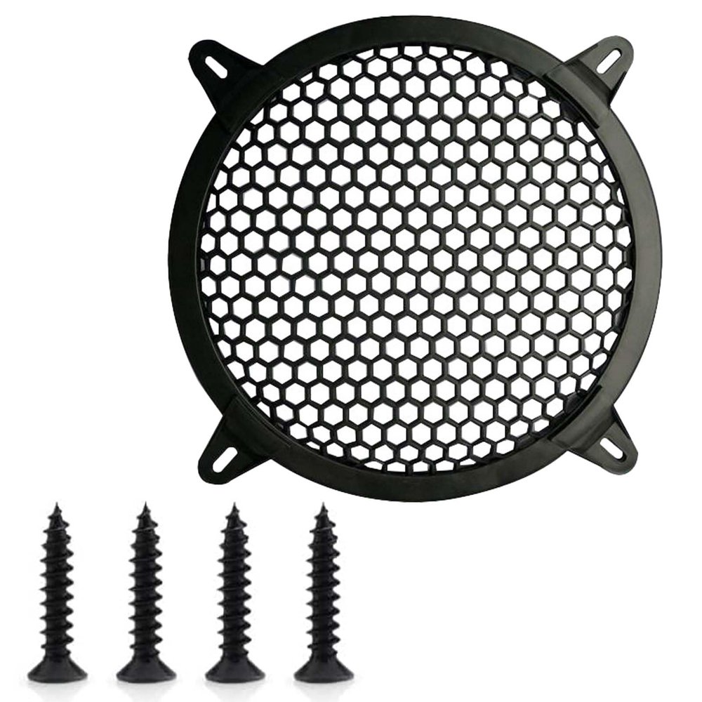 12 Inch Subwoofer Grill Black Speaker Grill Cover Decorative Speaker Protective Mesh Cover with Mounting Screws