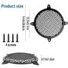 12 Inch Subwoofer Grill Black Speaker Grill Cover Decorative Speaker Protective Mesh Cover with Mounting Screws view 2