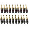 20pcs/10pairs 4MM Nut Banana Plugs Gold-Plated Connector with Screw Lock(Gx20) view 2
