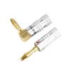 20pcs/10pairs 4MM Nut Banana Plugs Gold-Plated Connector with Screw Lock(Gx20) view 3