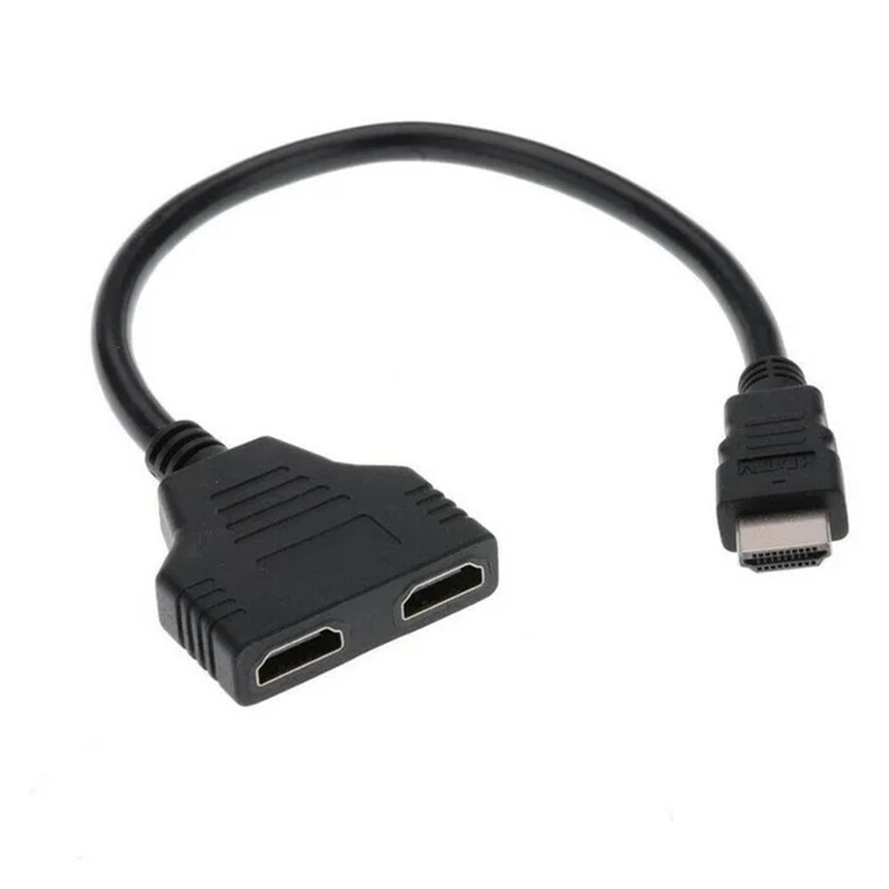 1 Input 2 Compatible Splitter Cable HD 1080P Video Switcher Adapter Output Port Hub Compatible with The X-Box PS 3/4 DVD HDTV PC TV