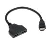 1 Input 2 Compatible Splitter Cable HD 1080P Video Switcher Adapter Output Port Hub Compatible with The X-Box PS 3/4 DVD HDTV PC TV view 1
