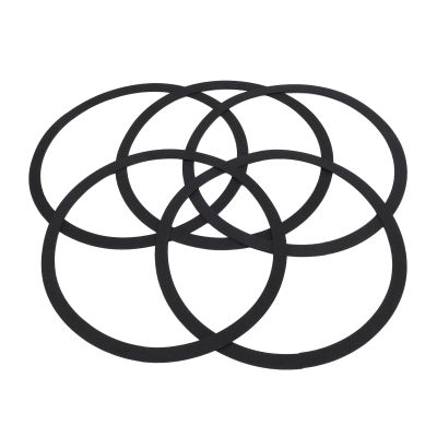 6 Pcs Speaker Surround Rings 230mm OD 202mm ID High Density EVA Foam Sealing Gasket for Speakers Subwoofers
