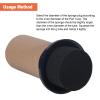 2 Pcs Speaker Port Tube Foam Reduce Standing Wave Bass Air Port Sponge Plugs for Speaker Cabinet Port Tube 90mm Dia. 80mm Height view 4