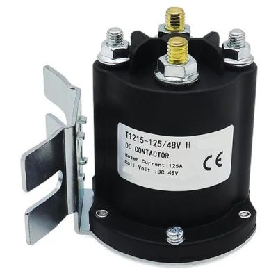 12V 24V 48V DC Pump Contactor Relay 125A High Breaking Capacity for Electric Vehicles Forklifts Winches (48V)