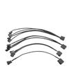 BOXUWFO HONGP 27cm 4pin to 4-Port 3Pin/4Pin Power Supply Plug Cooler Cooling Fan Adapter Power Cable Splitter(1 Way) view 3