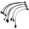 BOXUWFO HONGP 27cm 4pin to 4-Port 3Pin/4Pin Power Supply Plug Cooler Cooling Fan Adapter Power Cable Splitter(1 Way) view 4
