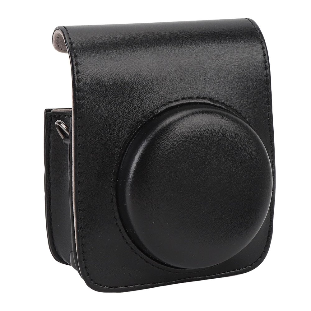 Fydun PU Leather Protective Case for Mini 90 Camera Storage Bag with Shoulder Strap (Black)