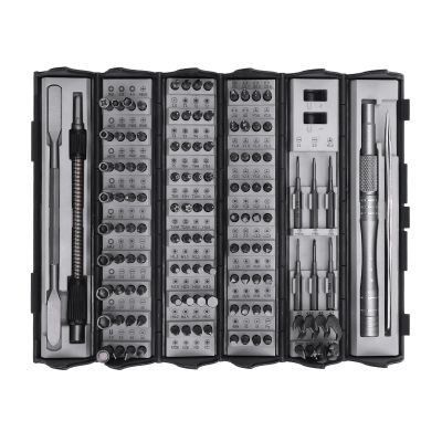 116 in 1 Precision Screwdriver Set Steel, Screwdriver Bit Magnetic Repair Tool Kit for Electronics, Computer, Phone, Watch, More, with Portable Storage Case
