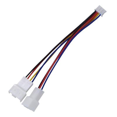 BOXUWFO HONGP PC Graphics Card 2.0 Motherboard PH2.0 4 Pin to 3/4 Pin CPU PWM Fan Adapter Cable Connector 1 to 2 Y Splitter Cord Tinned Copper