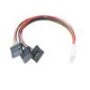 BOXUWFO HONGP IDE to SATA Cable Splitter 1 to 3 Extend SATA Male to Big 4 Pin Female Convert Wire PC Computer Hard Disk Power Cord Adapter view 2