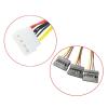 BOXUWFO HONGP IDE to SATA Cable Splitter 1 to 3 Extend SATA Male to Big 4 Pin Female Convert Wire PC Computer Hard Disk Power Cord Adapter view 3