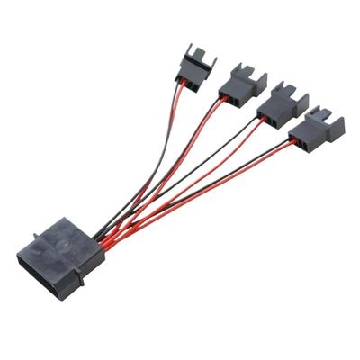 BOXUWFO HONGP Cable Adaptor 4 Pin to Small 4Pin Power Splitter Adapter Extension Cable(for One Fourth)