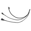 BOXUWFO HONGP 3Pin Fan PWM 1 to 3 Way Power Supply Extension Cable Y Splitter Port Multiplier PC Computer Cooling 22AWG Wire view 4