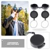 Homoyoyo 6Pcs Optics Binocular Caps Rubber Objective Binocular Lens Covers Rubber Eyepiece Cover Replacement Objective Lens Caps Set Black for Monoculars and Telescopes - Accessories 4.72X2.36X0.39In view 4
