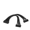 BOXUWFO HONGP 24Pin 1 to 2 Port Power Supply Extension Cable PSU Male to Female Splitter 24PIN Extension Cable view 3