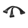 BOXUWFO HONGP 24Pin 1 to 2 Port Power Supply Extension Cable PSU Male to Female Splitter 24PIN Extension Cable view 4