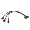 BOXUWFO HONGP Fan Extension Power Splitter Cable Connector PC 1 to 3 4 5 4-Pin Cooling Hub Splitter Cable 12V SATA Power Supply Adapter(Five) view 3
