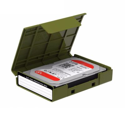 MAJIAOFANG 3.5'' Hard Disk Disk Protective Storage Box for 3.5Inch Hard Disk Protector Shock Absorption Lightweighted