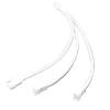 BOXUWFO HONGP CPU 4 pin PWM Fan CPU Power Splitter Extension Cable 1 to 2 3 Ways Nylon Sleeved Extender Cables for Motherboard 25CM(1-3 Ways) view 4