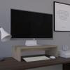 19" Wide Monitor Stand Riser, Laptop Stand for Desk, Laptop Riser, Desk Organizer for Monitor, Computer Stand for Laptop, PC, Printer, for Home Office Light Gray view 1