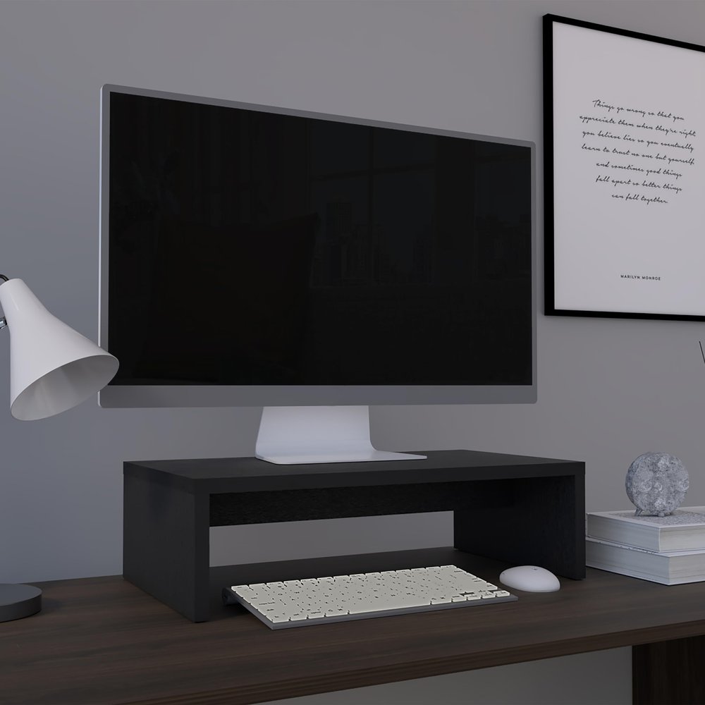 19" Wide Monitor Stand Riser, Laptop Stand for Desk, Laptop Riser, Desk Organizer for Monitor, Computer Stand for Laptop, PC, Printer, for Home Office