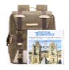 Camera Business Backpack Vintage Canvas DSLR Photography Shoulder Bag Outdoor Casual Rucksack Hiking Travel(Khaki) view 3