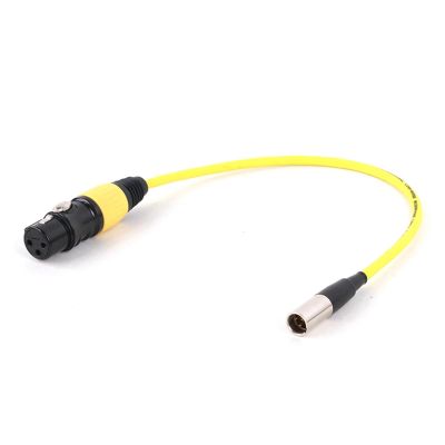 ROBAUN Mini Female to Male Cable,3 Pin Mini Patch Cable Adapter for 4K Camera Video Assist 4K Sharp 8K(F to M-YE,8m)