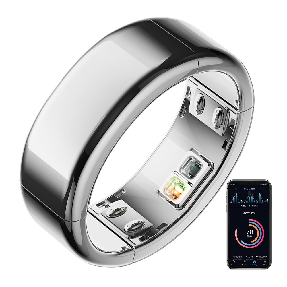 Circul Smart Ring-Adjustable Wearable Ring for Men & Women, Blood Oxygen & Blood Pressure Ring,No App Subscription, Fitness Ring for Sleep Tracking - Heart Rate - Fitness Tracker