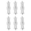 PATIKIL Camera Spigot Screws Converter 1/4" to 1/4" Male to Male, 6 Pack Tripod Screws Adapter Spigot Stud for Light Stand Hot Shoe Cold Shoe Adapter Ball Head Flash, Silver view 1