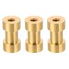 PATIKIL Camera Spigot Screws Converter 1/4" to 3/8" Female to Female, 3 Pack Tripod Screw Adapter Spigot Stud for Light Stand Hot Shoe Cold Shoe Adapter Ball Head Flash, Yellow view 1