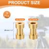 PATIKIL Camera Spigot Screws Converter 1/4" to 3/8" Female to Female, 3 Pack Tripod Screw Adapter Spigot Stud for Light Stand Hot Shoe Cold Shoe Adapter Ball Head Flash, Yellow view 2