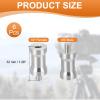 PATIKIL Camera Spigot Screws Converter 1/4" Female to M6 Male, 6 Pack Tripod Screw Adapter Spigot Stud for Light Stand Hot Shoe Cold Shoe Adapter Ball Head Flash, Silver view 2