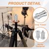 PATIKIL Camera Spigot Screws Converter 1/4" Female to M6 Male, 6 Pack Tripod Screw Adapter Spigot Stud for Light Stand Hot Shoe Cold Shoe Adapter Ball Head Flash, Silver view 3