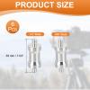 PATIKIL Camera Spigot Screws Converter 1/4" to M6 Male to Male, 6 Pack Tripod Screw Adapter Spigot Stud for Light Stand Hot Shoe Cold Shoe Adapter Ball Head Flash, Silver view 2