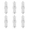 PATIKIL Camera Spigot Screws Converter 3/8" to 1/4" Male to Male, 6 Pack Tripod Screws Adapter Spigot Stud for Light Stand Hot Shoe Cold Shoe Adapter Ball Head Flash, Silver view 1