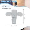 uxcell 24Pcs Charger Cable Protector, Silicone Flexible Cute Wing Cable Saver, Wire Cord Organizer Wrap Accessories for Cell Phone Headphone Earphone USB with Charging Cable Ends, Gray view 2
