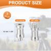 PATIKIL Camera Spigot Screws Converter 1/4" to 3/8" Female to Male, 3 Pack Tripod Screw Adapter Spigot Stud for Light Stand Hot Shoe Cold Shoe Adapter Ball Head Flash, Silver view 2