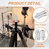 PATIKIL Camera Spigot Screws Converter 1/4" to 3/8" Female to Male, 3 Pack Tripod Screw Adapter Spigot Stud for Light Stand Hot Shoe Cold Shoe Adapter Ball Head Flash, Silver view 3