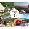 Mini Satellite Tripod Set Compact Aluminum Alloy Satellite Tripod with Knobs Non Slip Foam Pads Easy to Fold Design for Travel Ranking Camping Yards Living Rooms view 2