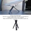 Mini Satellite Tripod Set Compact Aluminum Alloy Satellite Tripod with Knobs Non Slip Foam Pads Easy to Fold Design for Travel Ranking Camping Yards Living Rooms view 4