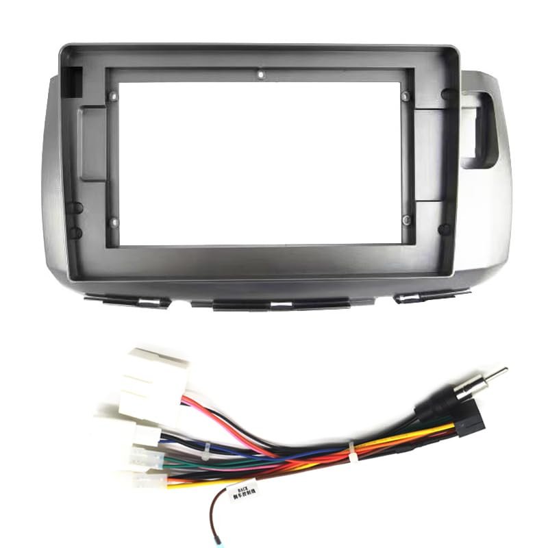 AYYDXRK 9 Inch 2 Din Android Head Unit Car Radio Frame Kit Compatible with Alza 2009-2017 Auto Stereo Dash Fascia Trim Bezel Faceplate Install Mount Kit(Fascia and Cable)