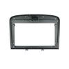 AYYDXRK 9 Inch Car Radio Fascia Compatible with 408 308 Video Player Audio Install Dash Frame Mount Kit Center Console Holder Cover Install Mount Kit(Silver,Fascia and Cable) view 2
