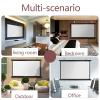 50in HD Projector Screen Manual Pull Down Projection Screen, 30in 40in 4K 16:9 Home Theater Movie Screens for Indoor Outdoor(30 Inch (16:9)) view 3