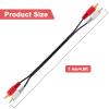 2RCA to 2RCA Cable, 2 RCA Male to 2 RCA Male Stereo Audio Cable, RCA Audio Cable for Car Audio Video Cord, Hi-Fi Systems, Amplifiers, Speakers, Home Theater, HDTV, Gaming Consoles, 4.6ft view 3
