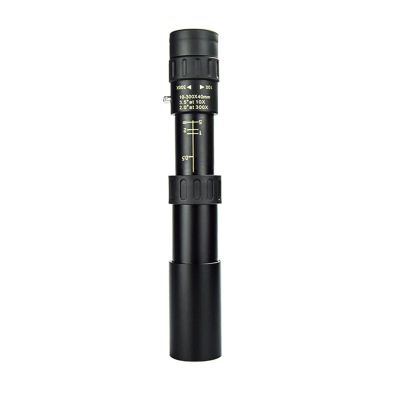 10-300XZoomHDPortableStrongBinocularsLongRangeProfessionalSpyglassMonocularTelescopeLowNightVisionForHunting(Set-Black)(10300x)