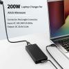 200W Rectangle Conn Charger Fit for Asus ROG Zephyrus G16 GA605 GA605WI GA605 GA605WV G16 GU605 GU605MY GU605MZ GU605M GU605MZ-XS96 GU605MY-XS96 P16 H7606 H7606WI ADP-200JB K view 4