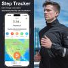 momots Smart Ring for Fitness & Health Tracking,Heart Rate/Blood Oxygen Monitor,5ATM Waterproof,Sleep Analysis, Pedometer-No APP Subscription Compatible with iOS&Android (Silver, 9) view 3